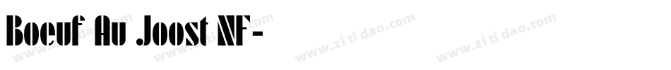 Boeuf Au Joost NF字体转换